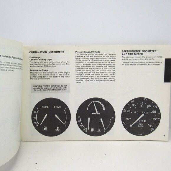 SAAB 900 1982 Owners Manual & Warranties/Service Record Booklet Preowned - Picture 9 of 11